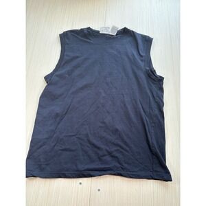 Lee Sport Tank Top Mens XL Navy Blue 100% Cotton Crew Neck‎ Classic Pullover